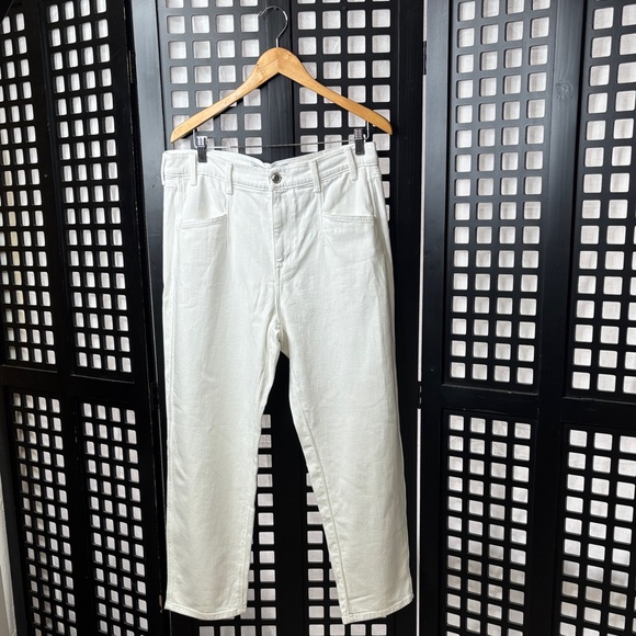 AYR Pants - 🤍 AYR The Beat High Waist Straight Jeans Women 32 White Denim 🤍